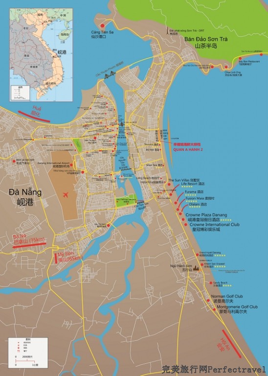 岘港地图
